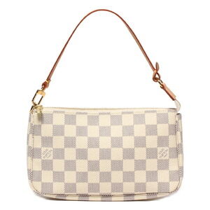 Louis Vuitton Handbag Accessory Pouch Pochette Accessoires Damier Azur White
